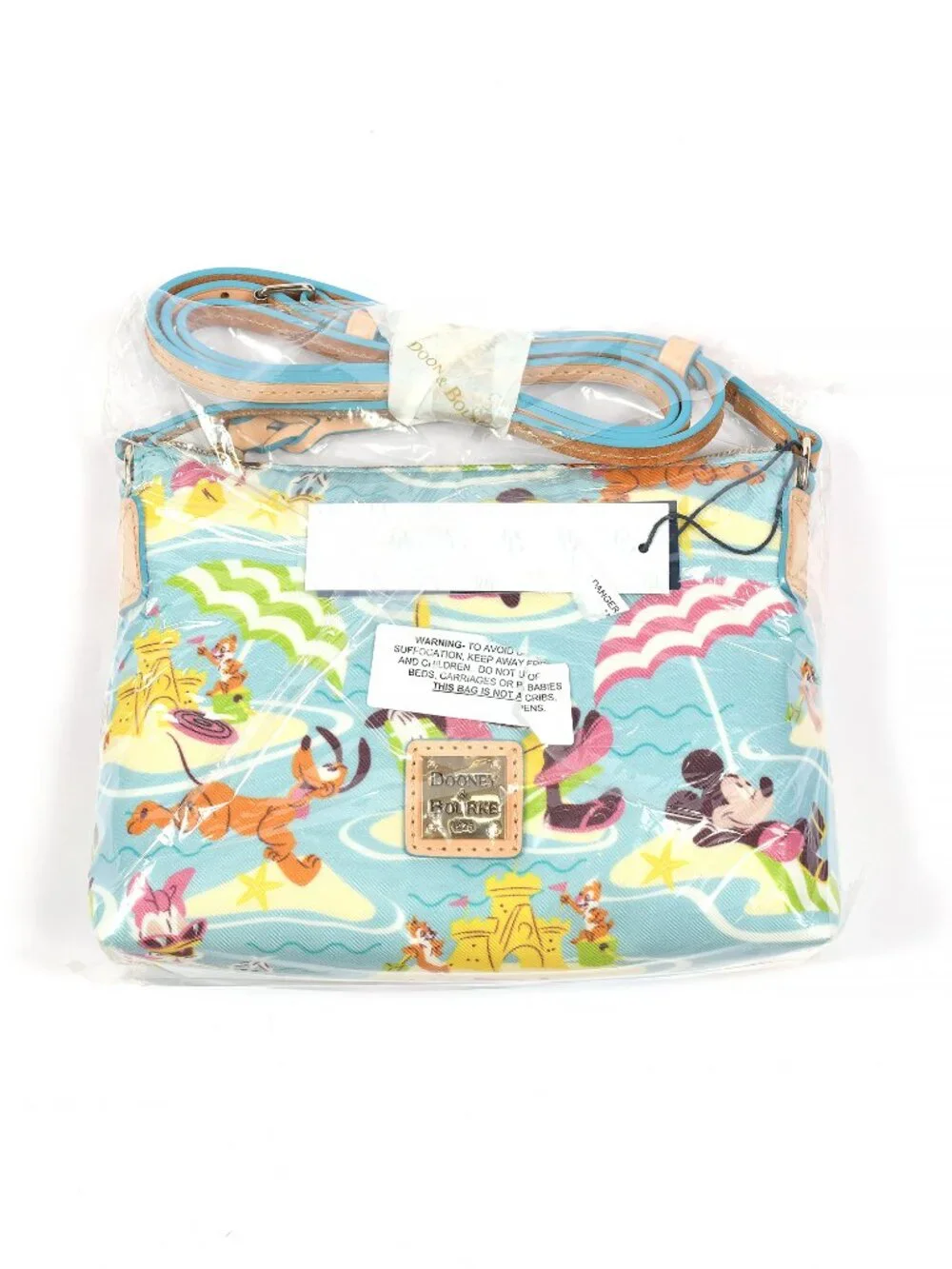 Disney Dooney & Bourke Beach Pouchette Crossbody Mickey Minnie